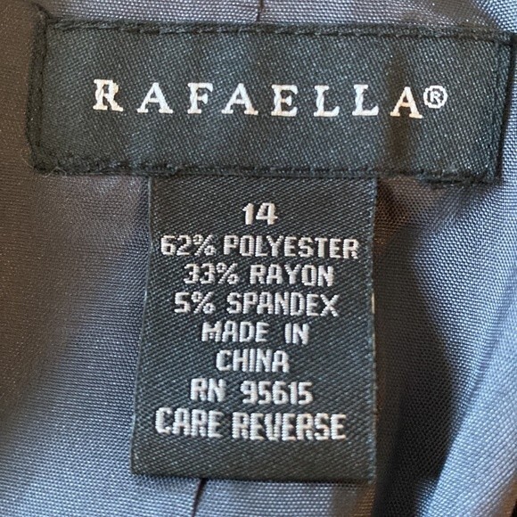 Rafaella 2 Button Stretch Blazer Jacket with Pockets in Grey - Size 14 - Picture 7 of 7